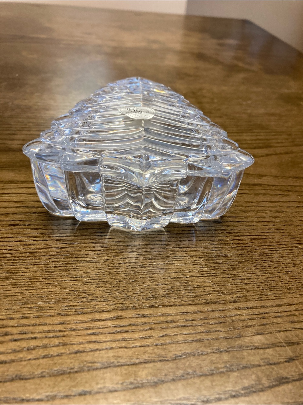 Gorham Full Lead Crystal Tree Trinket Box - Picture 5 of 8